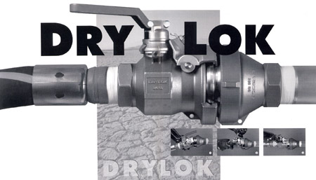 An Interlocking Handle On Drylok Couplings Prevents Spills